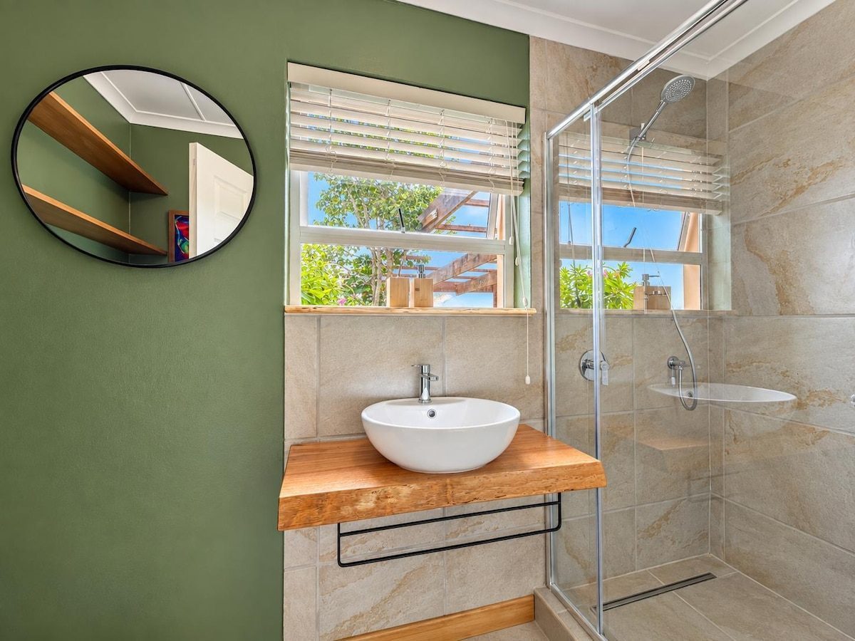 Basin and shower