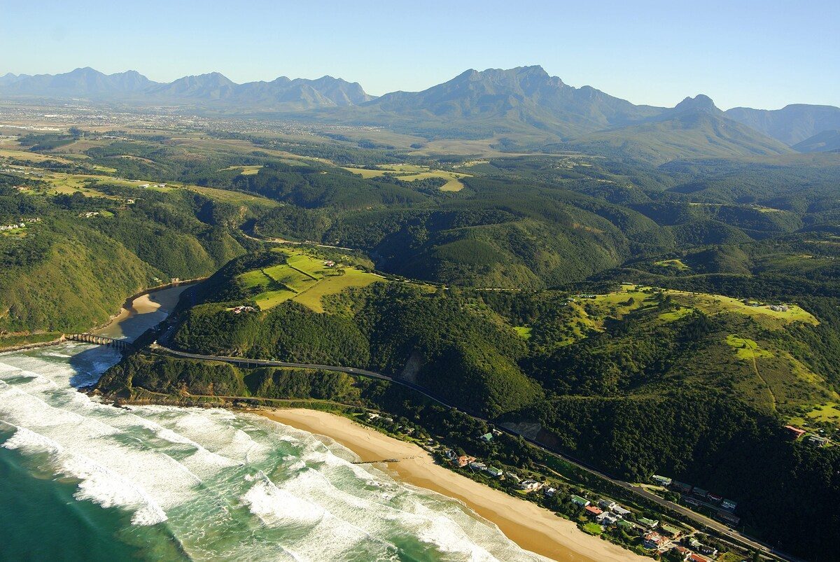 The coast at Wilderness from the air