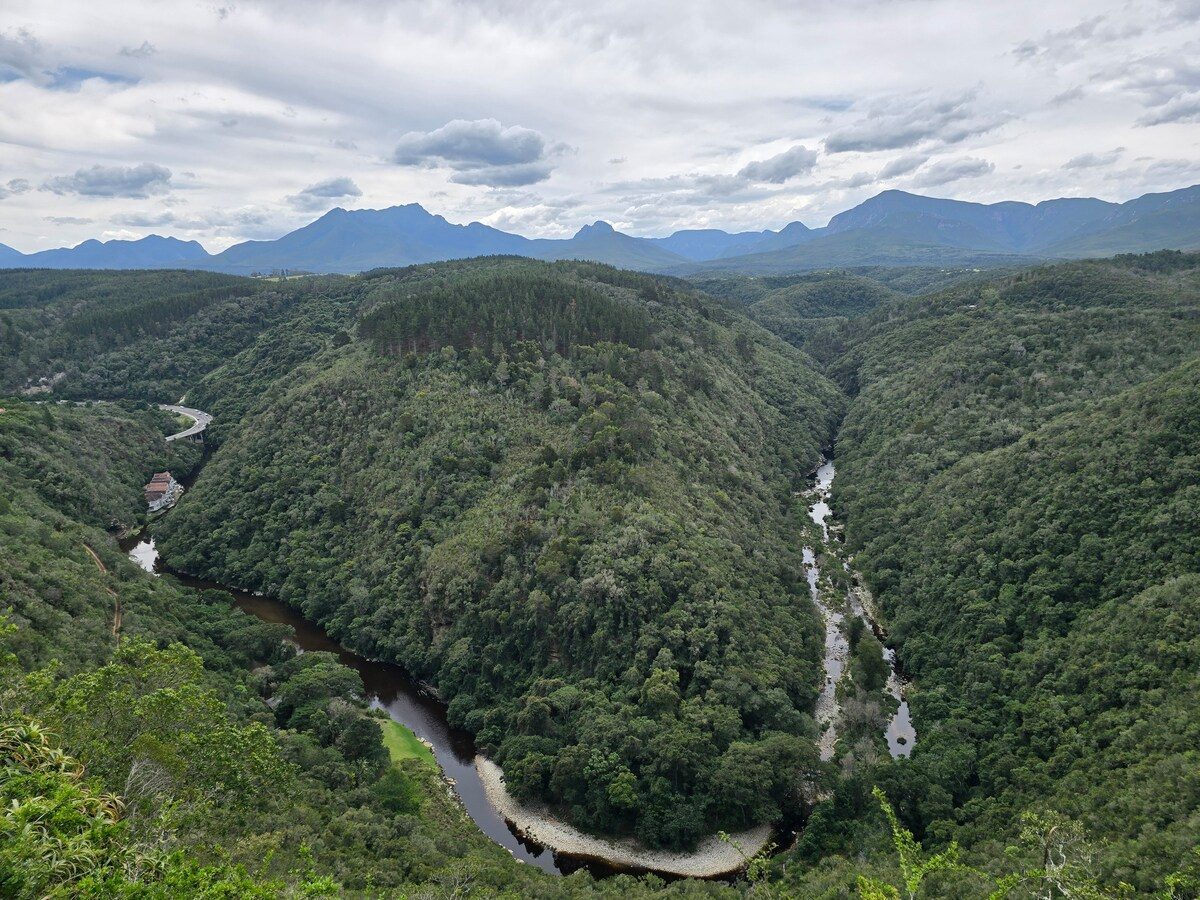 The Kaaimans River gorge below the property
