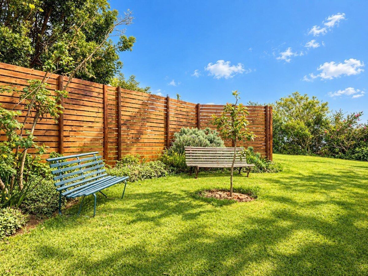 Garden with benches